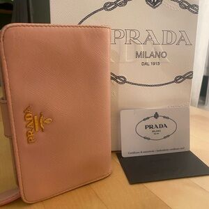 Orchidea Saffiano Metal Leather French Purse